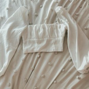 White Princess polly top, size 4